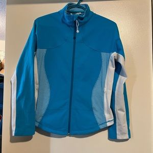 LULULEMON VINTAGE LUON BLUE & WHITE DEFINE JACKET